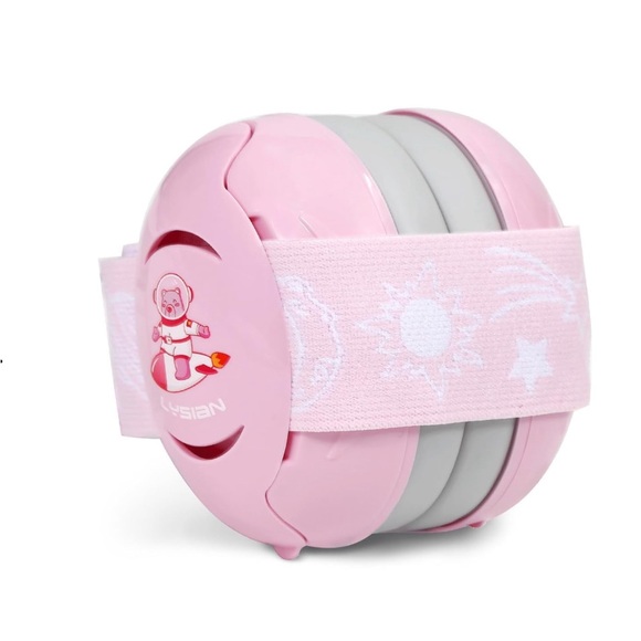 LYSIAN Pink Baby Ear Muffs Noise Cancelling Headphones Earmuffs - Picture 1 of 7